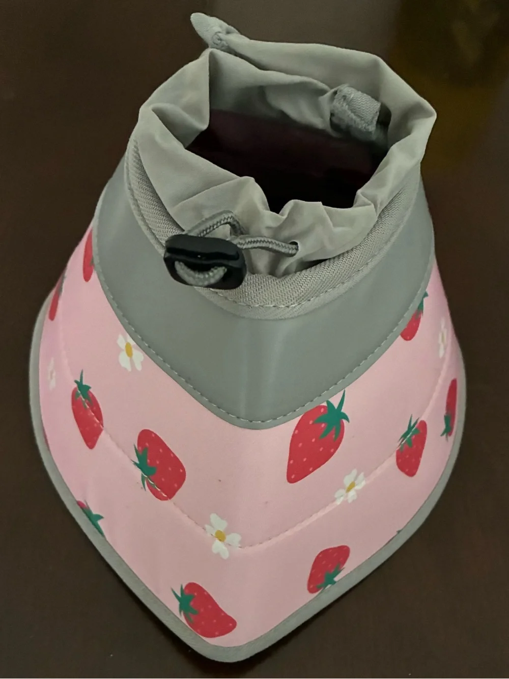 Soft Protective Cone Collar Strawberry Print Pink - Never Used